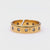 Vintage Hermes Diamond 18k Yellow Gold Band Ring