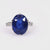 Art Deco GIA 7.05 Carat Ceylon Sapphire and Diamond Platinum Ring