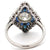 Art Deco Inspired 1.53 Carats Transitional Cut Diamond Sapphire Platinum Ring Jewelry Jack Weir & Sons   