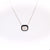 0.63 Carat Total Weight Diamond Onyx 18k White Gold Pendant Necklace Necklaces Jack Weir & Sons   