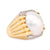 Iconic David Webb mabe pearl diamond 18k yellow gold cocktail ring  David Webb   