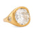 Bold GIA 8.66 Carat old European cut diamond 22k yellow gold ring  Jack Weir & Sons   