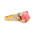 Modern conch pearl diamond 18k yellow gold ring Jack Weir & Sons