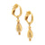 Zolotas vintage 18k yellow gold drop earrings Zolotas