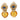 Vintage citrine sapphire diamond 18k yellow gold earrings Earrings Jack Weir & Sons