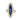 Edwardian 2.65 carat sapphire diamond 18k yellow gold and platinum navette ring Rings Jack Weir & Sons
