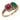 Antique Austro-Hungarian emerald ruby diamond 14k yellow gold ring Rings Jack Weir & Sons