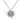 Vintage Tahitian black pearl diamond 14k white gold flower necklace Jack Weir & Sons