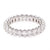 2.25 Carat Total Weight Oval Cut Diamond Platinum Eternity Band Rings Jack Weir & Sons   