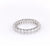 2.25 Carat Total Weight Oval Cut Diamond Platinum Eternity Band Rings Jack Weir & Sons   