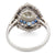 Art Deco Inspired 1.30 Carat Round Brilliant Diamond and Sapphire Platinum Filigree Ring Rings Jack Weir & Sons   