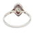 Art Deco Inspired 0.33 Carat Marquise Cut Diamond Ruby Platinum Ring