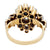 Retro Diamond Platinum 18k Yellow Gold Cluster Cocktail Ring Rings Jack Weir & Sons   