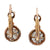 Antique Inspired 2.50 Carats Total Weight 18k Yellow Gold Drop Earrings