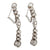 Art Deco Inspired Diamond Platinum Dangle Earrings Earrings Jack Weir & Sons   
