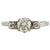 Art Deco Austrian GIA 1.01 Carat Round Brilliant Cut Diamond 14K White Gold Ring Rings Jack Weir & Sons   