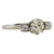 Art Deco Austrian GIA 1.01 Carat Round Brilliant Cut Diamond 14K White Gold Ring