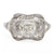 Edwardian GIA 0.91 Carat Cushion Cut Diamond Platinum Ring