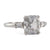 Vintage GIA 1.47 Carat Old Mine Cut Diamond Platinum Ring
