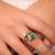 Belle Époque emerald pearl diamond 18k rose gold silver Toi Et Moi ring  Jack Weir & Sons   