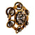 Antique French Rose Cut Diamond 18k Yellow Gold Black Enamel Brooch Brooches Jack Weir & Sons   
