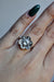 Mid Century French GIA 0.90 Carat Old European Cut Diamond Platinum Flower Ring Rings Jack Weir & Sons   