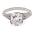 Art Deco GIA 3.01 Carats Old Mine Cut Diamond Platinum Engagement Ring Rings Jack Weir & Sons   