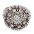 Retro French Diamond Platinum 18k White Gold Cluster Cocktail Ring Rings Jack Weir & Sons   