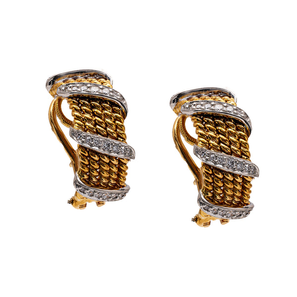 Vintage Tiffany & Co. Bracelet Pair 18k Gold Gems Jewelry
