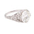 Edwardian GIA 4.14 Carat Old European Cut Diamond Platinum Filigree Ring Rings Jack Weir & Sons   