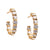 Vintage Fred Paris 1.48 Carat Diamond 18k Yellow Gold Huggie Hoop Earrings Earrings Jack Weir & Sons   
