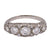 Art Deco Inspired Diamond 18k White Gold Five Stone Ring Rings Jack Weir & Sons   