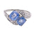Art Deco Sapphire Diamond Platinum Toi et Moi Ring Rings Jack Weir & Sons   