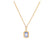 Italian 1.30 Carat Sapphire 18k Yellow Gold Pendant Necklace Necklaces Jack Weir & Sons   