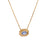 0.99 Carat Sapphire and Diamond 18k Yellow Gold Pendant Necklace Necklaces Jack Weir & Sons   