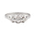Art Deco Diamond Platinum Three Stone Ring Rings Jack Weir & Sons   