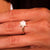 Vintage French Pearl Diamond 18K White Gold Solitaire Ring  Jack Weir & Sons   