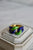 Vintage Tiffany & Co. 18k Yellow Gold Green and Blue Enamel Link Ring Rings Jack Weir & Sons   