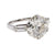 Mid-Century French GIA 5.13 Carat Round Brilliant Cut Diamond Platinum Ring Rings Jack Weir & Sons   
