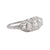 Art Deco Old Mine Cut Diamond Platinum Ring Rings Jack Weir & Sons   