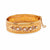 Belle Époque French Diamond and Pearl 18k Yellow Gold Bangle Bracelet Bracelets Jack Weir & Sons   