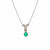 Art Deco Inspired Emerald and Diamond Platinum 18k White Gold Necklace Necklaces Jack Weir & Sons   