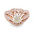 Art Deco Inspired GIA 1.18 Carat Diamond Rose Gold Engagement Ring Rings Jack Weir & Sons   