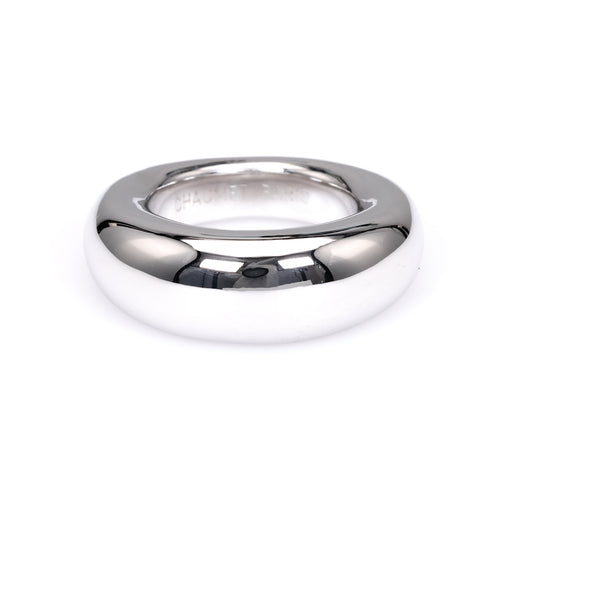 Vintage Chaumet 18k White Gold Anneau Dome Ring