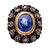 Antique IGI Ceylon No Heat Sapphire and Diamond 18k Yellow Gold Silver Ring Rings Jack Weir & Sons   