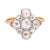 Edwardian Rose Cut Diamond 18k Yellow Gold Platinum Ring Rings Jack Weir & Sons   