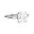 Art Deco GIA 1.95 Carat Cushion Cut Diamond Platinum Ring Rings Jack Weir & Sons   