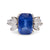 Mid-Century GIA 5.17 Carat Sapphire Diamond Platinum Ring Rings Jack Weir & Sons   