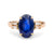 Vintage French GIA 4.73 Carat Ceylon Sapphire Diamond 18k Yellow Gold Ring Rings Jack Weir & Sons   