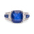 Vintage GIA 5.51 Carat Ceylon Sapphire Diamond Platinum Ring  Jack Weir & Sons   